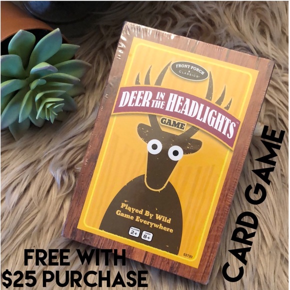NIB”Deer In The Headlights” Card Game-2+Players